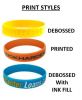 Red White and Blue 1/2" Silicone Wristband